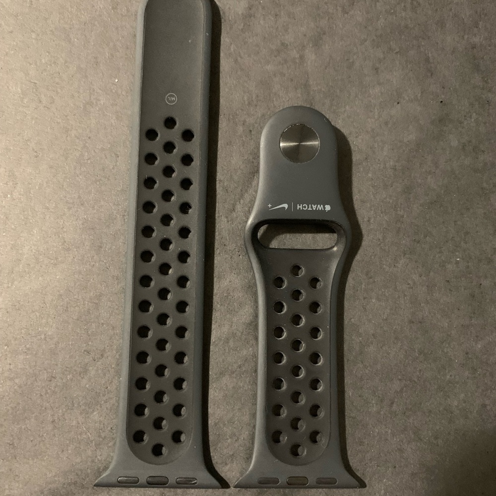 OEM Apple Watch Nike Sport Bands - Black 38mm & 44mm, S/M/L